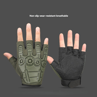 Gants de fitness unisexes demi-doigts en PU, respirants, antidérapants, avec sangle de poignet réglable, pour la musculation et l'entraînement en salle de sport