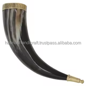 100% Natural Polished Eco-Friendly Buffalo Viking <b>Drinking</b> <b>Horn</b> for Beer & Water Souvenir Decoration - Product Image 2