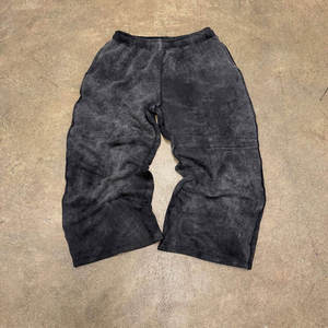 Ensemble sweat à capuche et pantalon délavé à l'acide, 100% coton tricoté, survêtement zippé en molleton - Product Image 6