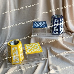 Juego de Quemadores de Incienso Acrílicos Ecológicos Hechos a Mano con Incrustaciones de Hueso, Caja de Bandeja Bakhoor Mubkhar para Decoración de Bodas y Ramadán, Nuevo Oud - Product Image 3