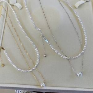 Petit pendentif en perle d'eau douce naturelle de Zhuji, 4-5 mm, argent S925, sans défaut, lumière intense, collier de perles extrêmement beau - Product Image 3