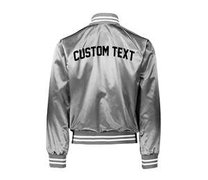 Veste universitaire pour homme OEM, style vintage, vêtements d'hiver, logo brodé personnalisé, veste bomber en cuir de baseball - Product Image 2