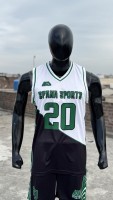 Ensemble d'uniformes de basketball personnalisés de qualité supérieure, maillot et short en mesh respirant avec logo frontal, vêtements de sport pour entraînement d'équipe