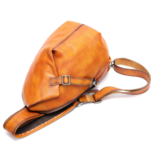 Bolso Bandolera de Cuero Vintage para Hombre, Impermeable, para Viaje, Mochila de Hombro, Bolso de Pecho de Cuero Genuino, Bolso Cruzado para Hombre - Product Image 1