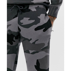 Conjunto Deportivo de Camuflaje para Hombre, Sudadera de Cuello Redondo y Pantalones Deportivos con Bolsillos Laterales, Ropa Casual Transpirable, Estilo Otoñal - Product Image 4