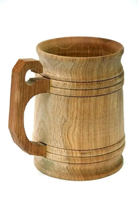 Jarra de Cerveza de Madera, Diseño Vintage, Estilo Clásico con Asa, Accesorio de Bar Reutilizable para Beber Cerveza, Jarra de Cerveza de Madera Hecha a Mano - Product Image 3