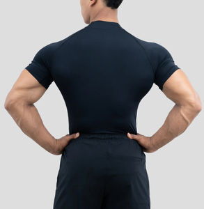 T-shirt de compression à manches courtes pour homme, séchage rapide, entraînement, performance, vêtements de sport, course à pied - Product Image 4
