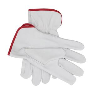 Gants de travail de sécurité en cuir de chèvre à double paume pour femmes et hommes, fabriqués au Pakistan - Product Image 2