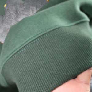เสื้อฮู้ด BEARS HUNTER สีเขียว สำหรับผู้ชาย ผ้าฝ้าย 100% ปักลายสีขาว ระบายอากาศได้ดี แห้งเร็ว สไตล์สตรีทแฟชั่น - Product Image 3