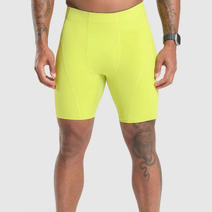 Men's Casual <b>Compression</b> <b>Shorts</b> Sports Training Outdoor Fighting Wear Drawstring Closure Knee Length Solid Plain Dyed Quick Dry - Product Image 2