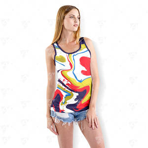 Camiseta sin Mangas para Hombre de Primera Calidad, Diseño Personalizado, 100% Poliéster, Impresión por Sublimación, Informal, Deportiva, Transpirable, Ajuste Sin Costuras, Secado Rápido - Product Image 2