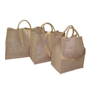 Sacs fourre-tout en jute de haute qualité, durables, à motif camouflage, pour le vin et les mariages, tailles S, M, L, XL, avec corde et logo personnalisé, naturels - Product Image 1