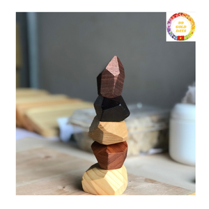 Bloques de Equilibrio de Madera Natural Tumi Ishi, 10 Piezas, Tema de Animales y Naturaleza, Juguete Educativo para Tiendas de Juguetes y Comercios Minoristas, Venta al Por Mayor - Product Image 2