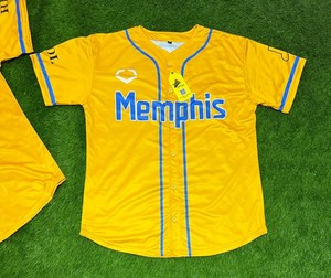 Camiseta de Béisbol Sublimada Memphis League HDL 2026, Precio al por Mayor, Camiseta de Béisbol con Botones, Camiseta de Béisbol OEM - Product Image 1