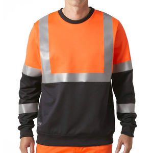 Custom Logo Waterproof Breathable High Visibility CE Certified Warning Security Working <b>Winter</b> Construction Safety Sweatshirt - Product Image 2