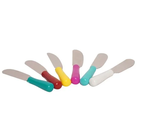 Couteau à beurre en acier inoxydable avec manche multicolore, couteaux à beurre en acier personnalisés, prix le plus bas - Product Image 1