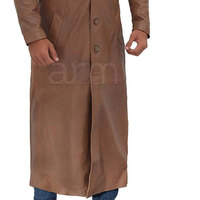 Manteau en cuir pour homme, couleur unie, décontracté, chaud pour l'hiver, nouvelle arrivée, prix bas, manteau en cuir tendance pour homme