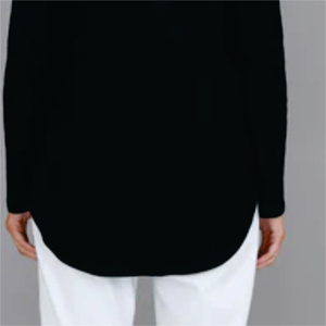 Camiseta Larga de Algodón Orgánico 100% para Mujer, con Logotipo, Sólida, Casual, Transpirable, Ecológica, de Verano - Product Image 5