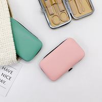 Kit de Manicura de Acero Inoxidable 7 en 1 de Alta Calidad, Estuche Portátil Profesional y Duradero para Adultos, Estilo Clásico