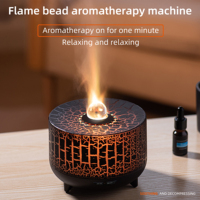 Diffuseur d'arômes à effet de flamme réaliste certifié CE, marque privée, 230 ml, ultrasonique, pour la maison