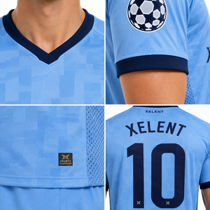 ชุดเสื้อกีฬาโพลีเอสเตอร์ 100% สกรีนลายตามสั่ง ขนาด 5XL สำหรับสโมสร โรงเรียน แบรนด์ส่วนตัว ชุดฟุตบอลทีม - Product Image 4
