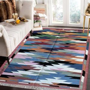 Tapis de sol confortables en coton Dhurrie pour une ambiance de chambre chaude Plancher de cuisine fonctionnel et maisons modernes 012 - Product Image 3