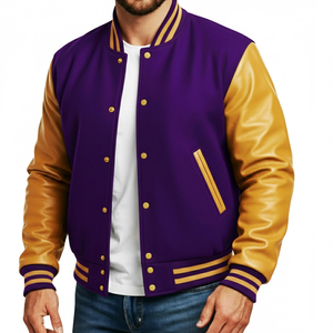 Chaquetas Varsity Letterman para hombre a precio de mayorista en grandes cantidades, chaqueta de invierno Letterman de béisbol con bordado personalizado para hombre - Product Image 1