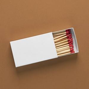 Allumettes de sécurité écologiques promotionnelles KB200 classiques, 200 bâtonnets, boîte mince, impression personnalisée, allumage rapide, résistantes à l'eau et à l'humidité - Product Image 1