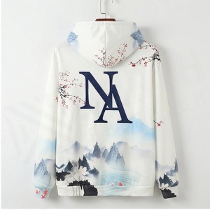 Hoodie surdimensionné élégant pour homme, design vintage délavé avec poche avant, confortable, personnalisable pour l'hiver. - Product Image 2