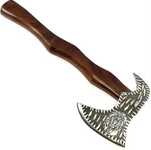 Heavy Duty Hand-Forged Carbon Steel Industrial Grade Splitting Axe Wood <b>Handle</b> | Tomahawks Design 4in/3in Cutting Edge for - Product Image 3