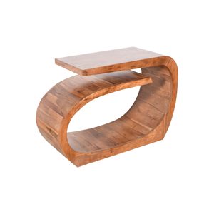Table console de salon haut de gamme en bois d'acacia massif pour entrée, couloir et mobilier de maison moderne avec éléments en bois artistiques - Product Image 3