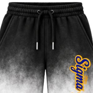 Pantalon de jogging tie-dye pour femmes Sigma Gamma Rho, bleu et blanc, avec lettres grecques, imprimé personnalisé, décontracté, pour sororité - Product Image 4