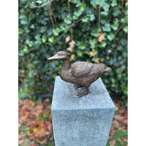 Decorative Bronze Custom Bird Sculpture <b>Hand</b> <b>Casted</b> Vintage Duck Figurine Decor Garden Supplies - Product Image 2