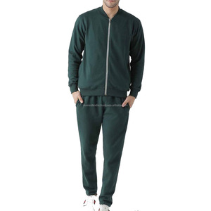 Vente en gros OEM ensemble survêtement en polaire pour hommes haute qualité 2 pièces sweats à capuche pantalons de survêtement unisexe XXL grande taille motif solide fermeture éclair - Product Image 1