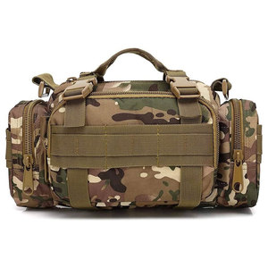Bolsa Táctica de Gran Capacidad, de Cuero Genuino, Resistente al Agua, 50-70L, Bolsa MOLLE, para Uso en Exteriores, Bolsa de Hombro - Product Image 1