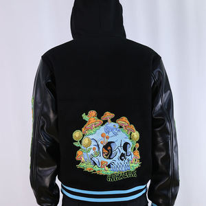 <b>Mens</b> <b>Bomber</b> <b>Varsity</b> <b>Jacket</b> Custom Embroidery Letterman <b>Jacket</b> Streetwear Oversized Winter <b>Jacket</b> - Product Image 2