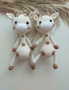 Jirafa de Ganchillo Ecológica, Muñeco Amigurumi, Juguete Educativo, Algodón Orgánico, Regalo para Recién Nacidos, Juguete para Bebés - Product Image 6