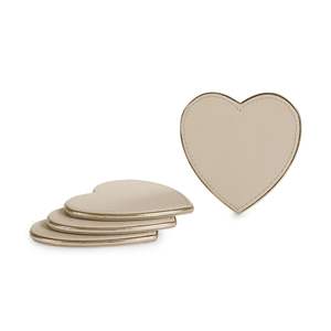 Posavasos de Cuero Sintético en Forma de Corazón para Café, Té y Mesa de Comedor, Elegantes Posavasos para Tazas de Té, Protección para Mesa de Hogar u Oficina - Product Image 6
