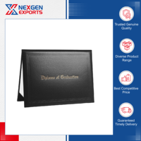 Porte-documents de diplôme certifié qualité supérieure fabriqué en Inde, design personnalisable avec logo, pour usage au bureau/à l'école, usage mondial