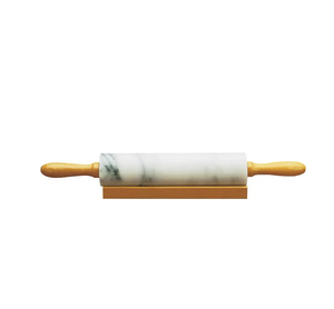 Personalize Wood Handle & Base Marble Rolling Pin For Hotel & <b>Bakery</b> Baking Cake pans Used Easily Roll Rolling Pin - Product Image 2