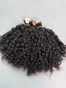 Vietnamese Hair for Curl Keratin Tip Non-Remy <b>Machine</b> Double Weft Extensions <b>Tape</b>-In Weave Customizable Colors Factory Direct - Product Image 2