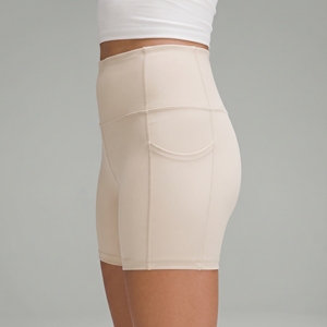 Shorts Deportivos de Cintura Alta para Mujer con Logotipo Personalizado, Shorts de Yoga con Bolsillo para Ejercicio, Fitness y Entrenamiento - Product Image 4