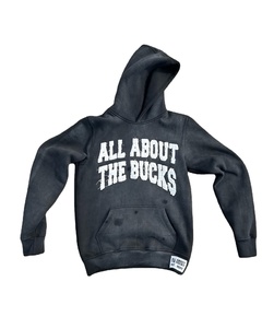 เสื้อสวมหัวใส่ได้ทั้งชายและหญิงเสื้อมีฮู้ดผ้าเทอร์รี่ปักด้วยกรดซีดจาง - Product Image 1