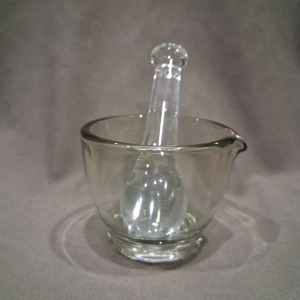 Mortier et pilon en verre indien de 4 oz, bol blanc pour mélanger, broyer et écraser les médicaments, usage en laboratoire, pharmacie, herboristerie - Product Image 6