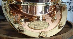 Casco de Buceo Antiguo de Latón, Modelo US Navy Mark V, para Buceo Profundo, Estilo Boston Marine Divers - Product Image 4