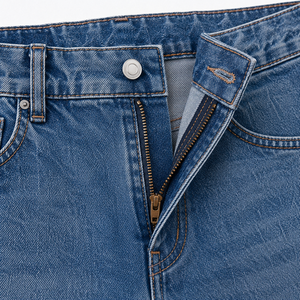 Jean ample rétro en coton respirant pour homme, coupe décontractée, denim délavé vintage, streetwear, pantalon décontracté à jambe large, OEM ODM - Product Image 6
