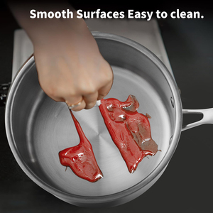 High Quality Stainless Cooking Sauce Pan With Strong Handle For Daily Home Kitchen Activities - Product Image 5