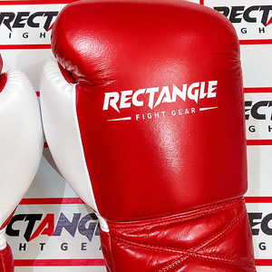 Gants de boxe rectangulaires à lacets, équipement d'entraînement professionnel pour le combat et le sparring, en cuir véritable, fabriqués à la main, pour adultes. - Product Image 3