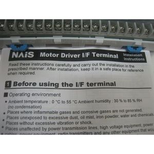 3 NUEVOS terminales de interfaz para controlador de motor NAIS AFP8502 - Equipos y piezas de semiconductores de confianza de la marca global Legacy - Product Image 4