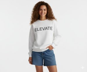 Sweat-shirt molletonné surdimensionné personnalisé pour femme, col montant, décontracté, confortable et chaud pour l'hiver, avec motif sur le devant, manches longues, respirant et anti-plis - Product Image 1
